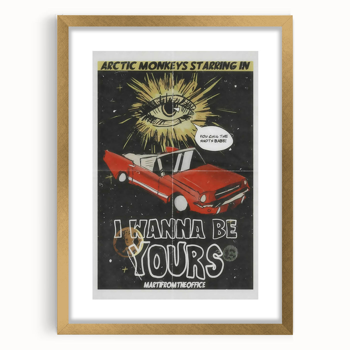 Arctic Monkeys I Wanna Be Yours Poster – Retro Space Wall Art