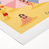 Retro Brazil Travel Poster – Copacabana Beach Vintage Print