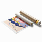 Retro Brazil Travel Poster – Copacabana Beach Vintage Print