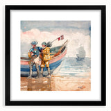 Realism Art Print of 'The Return' by Winslow Homer - Classical Maritime Scene