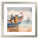 Realism Art Print of 'The Return' by Winslow Homer - Classical Maritime Scene