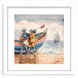 Realism Art Print of 'The Return' by Winslow Homer - Classical Maritime Scene