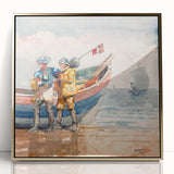 Realism Art Print of 'The Return' by Winslow Homer - Classical Maritime Scene