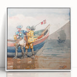 Realism Art Print of 'The Return' by Winslow Homer - Classical Maritime Scene