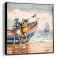 Realism Art Print of 'The Return' by Winslow Homer - Classical Maritime Scene