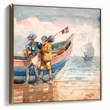 Realism Art Print of 'The Return' by Winslow Homer - Classical Maritime Scene