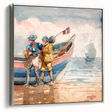 Realism Art Print of 'The Return' by Winslow Homer - Classical Maritime Scene