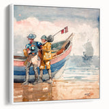 Realism Art Print of 'The Return' by Winslow Homer - Classical Maritime Scene