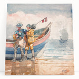 Realism Art Print of 'The Return' by Winslow Homer - Classical Maritime Scene