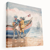 Realism Art Print of 'The Return' by Winslow Homer - Classical Maritime Scene
