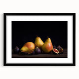 Elegant Pear & Fig Still Life – Fine Art Kitchen Wall Print