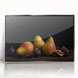 Elegant Pear & Fig Still Life – Fine Art Kitchen Wall Print