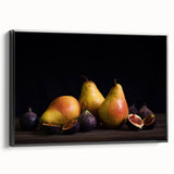 Elegant Pear & Fig Still Life – Fine Art Kitchen Wall Print