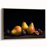 Elegant Pear & Fig Still Life – Fine Art Kitchen Wall Print