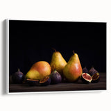 Elegant Pear & Fig Still Life – Fine Art Kitchen Wall Print
