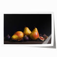 Elegant Pear & Fig Still Life – Fine Art Kitchen Wall Print
