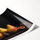 Elegant Pear & Fig Still Life – Fine Art Kitchen Wall Print