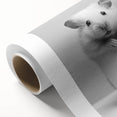 Cute Hamster Bathroom Wall Art - Minimalist Black and White Decor