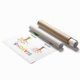 Seasons Learning Wall Art - Kids Educational Four Seasons Poster