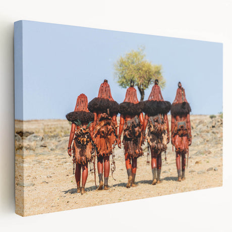 Large canvas print of a Namibian landscape in earth tones, suitable for kitchen wall art.