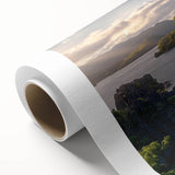 Art Deco style poster of a serene Philippine landscape on rolled canvas, suitable as nursery wall art.