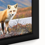 Extra large framed canvas featuring a textured, colorful Yukon scenery, ideal for living room decor.