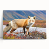 Black and white photograph of Yukon scenery on large stretched canvas, ideal for kitchen wall art or bedroom ambiance.