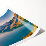 Extra large rolled print of line art flowers in muted earth tones, ideal for large living room wall art.