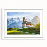 Textured art of abstract European scenery in muted earth tones on a white-framed mat, ideal for bedroom decor.