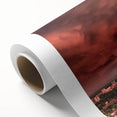 Art Deco poster of a Bulgarian scenery in muted earth tones on rolled canvas.