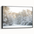 Black and white framed canvas of a vintage Danish landscape, ideal for bedroom wall art.
