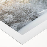 Art deco poster of a European Denmark scenery in muted colors, printed on rolled canvas, suitable for dining room wall art.