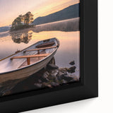 Extra large black wall art of a scenic Cumbria landscape, featuring vibrant colors and textured canvas.