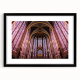 Extra large framed print of abstract Paris scenery in vibrant colors with textured finish, ideal for living room decor.