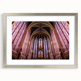 Extra large wall art featuring a textured abstract depiction of Paris in muted gray and blue tones, framed in silver.