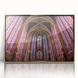 Art deco poster of Paris scenery in gold and black tones, acrylic framed, ideal for modern art wall decor.