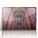 Large art print of the Paris skyline in muted gray and silver tones on framed acrylic, suited for modern art wall decor.