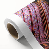 Art Deco poster of Paris with pastel shades on rolled canvas, suitable for nursery wall art or dining room.