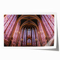 Extra large rolled print of Paris scenery with vibrant floral accents, ideal for art wall dining room.