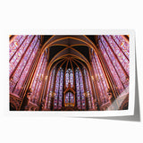 Extra large rolled print of Paris scenery with vibrant floral accents, ideal for art wall dining room.