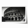 Rolled print of a Rome scenery with soft pastel shades, ideal for art wall dining room.