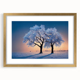 Abstract art print of a European scenery in Latvia, featuring muted earth tones on a framed canvas.