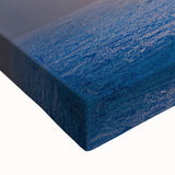 Black and white landscape art painting of a European scenery on a large stretched canvas, ideal for bedroom wall art.