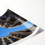 Extra large wall art featuring line art flowers in muted earth tones on a rolled print, ideal for large living room decor.