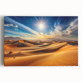 Black and white stretched canvas of Abu Dhabi skyline, ideal for kitchen wall art.