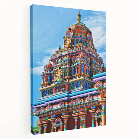 Large art depicting a serene Oceania Fiji scenery on stretched canvas, suitable for kitchen wall art.