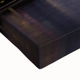 Large art depicting Auckland's landscape in black and white tones on stretched canvas, ideal for bedroom decor.