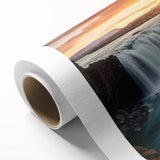 Art Deco style poster of an Argentine landscape, featuring muted earth tones.