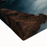 Black and white landscape art painting of an Argentine scenery on a large stretched canvas, suitable for bedroom wall decor.