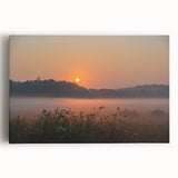 Black and white large art print of Connecticut scenery on stretched canvas, suitable for kitchen wall art.